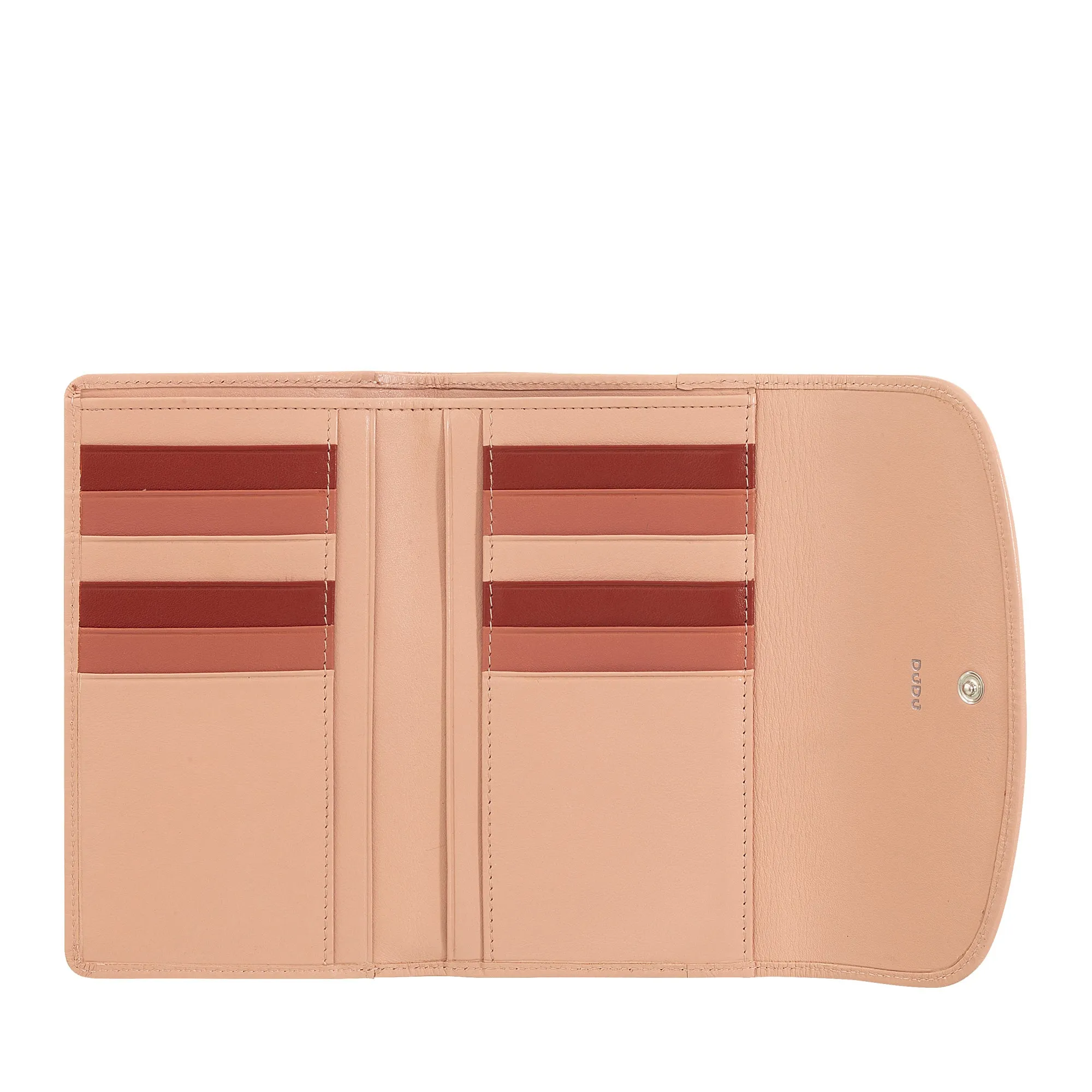 Dudu Women's Wallet In Colored Soft Leather, Bags with Keep Liest Doors, 12 Card Card holders, Multicolor