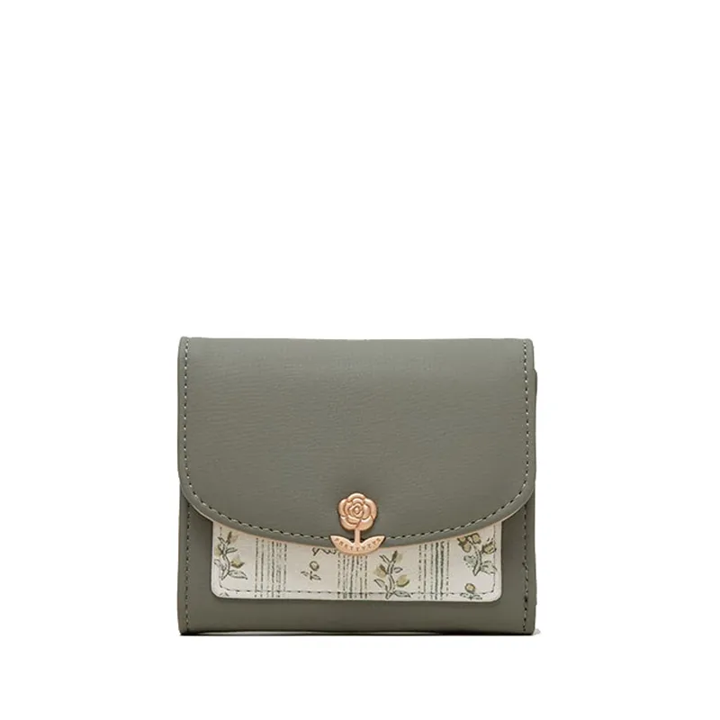 Floral Clasp Wallet