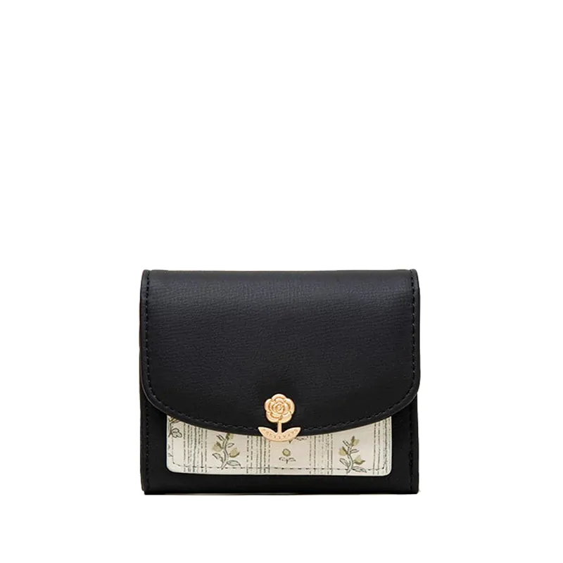 Floral Clasp Wallet