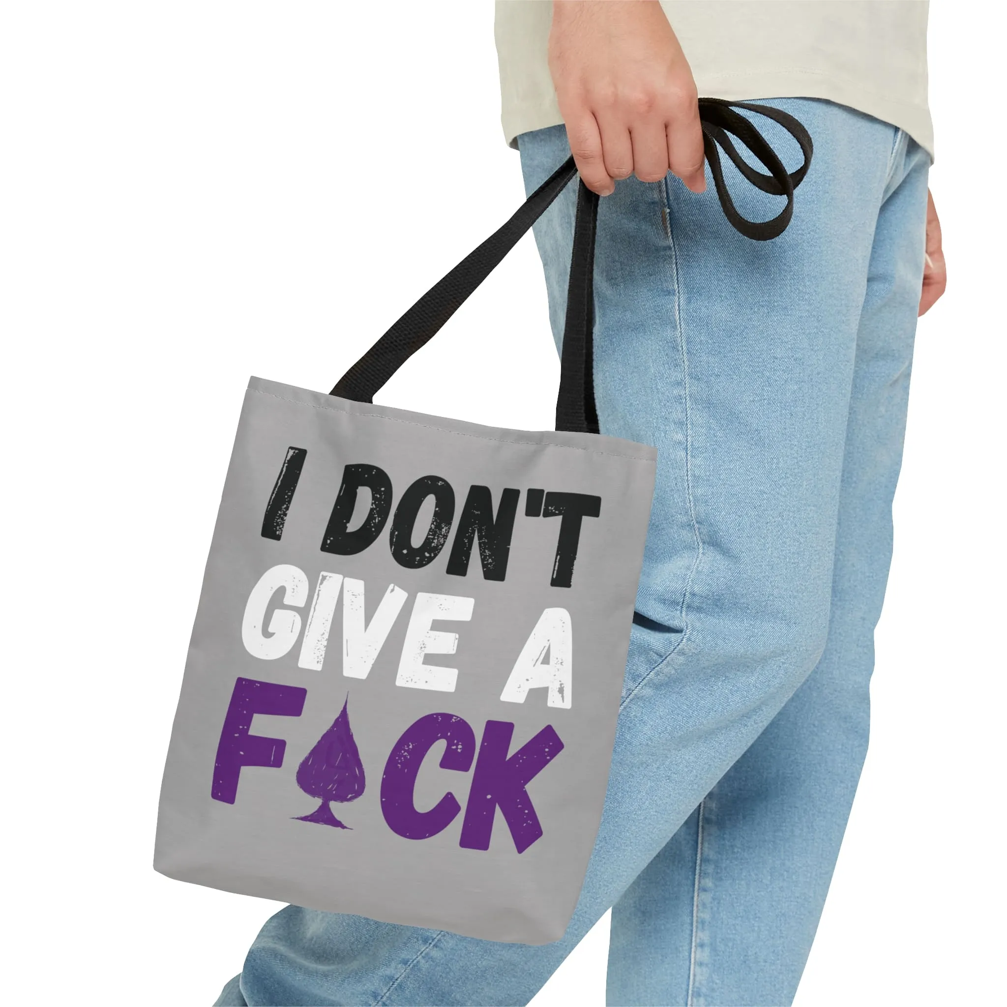 Funny asexual tote bag
