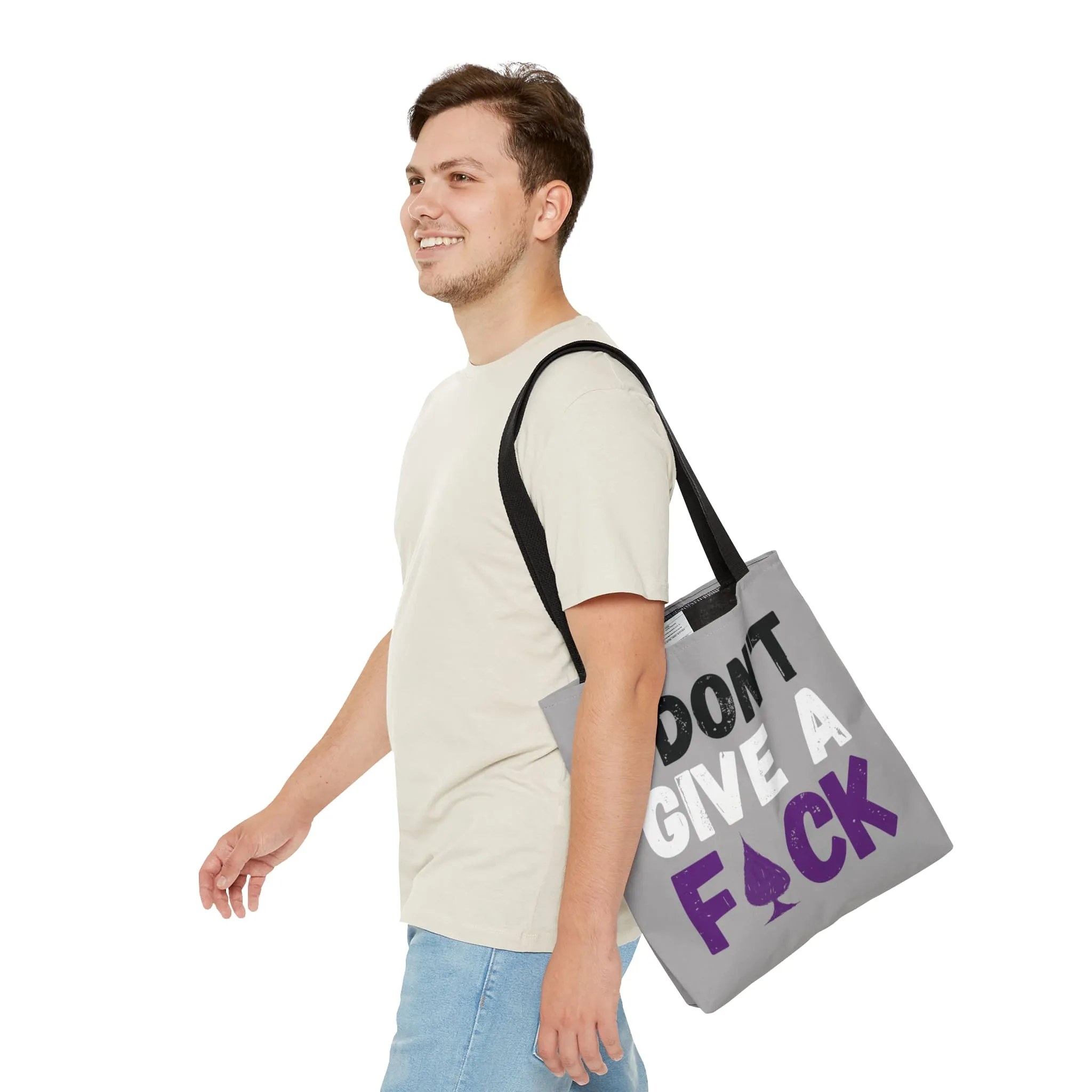 Funny asexual tote bag
