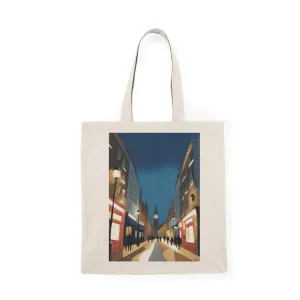 London Nightscape Tote – City Skyline Recycled Cotton Bag