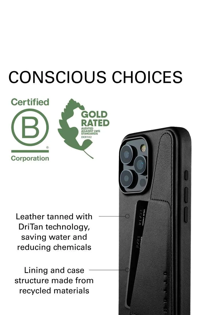 Mujjo Full Leather Wallet Case for iPhone 16 Pro Max
