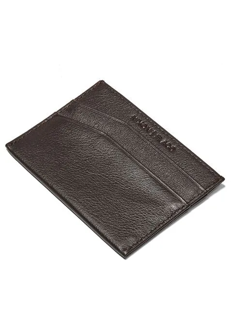 Nixon Flaco Leather Card Wallet - Brown