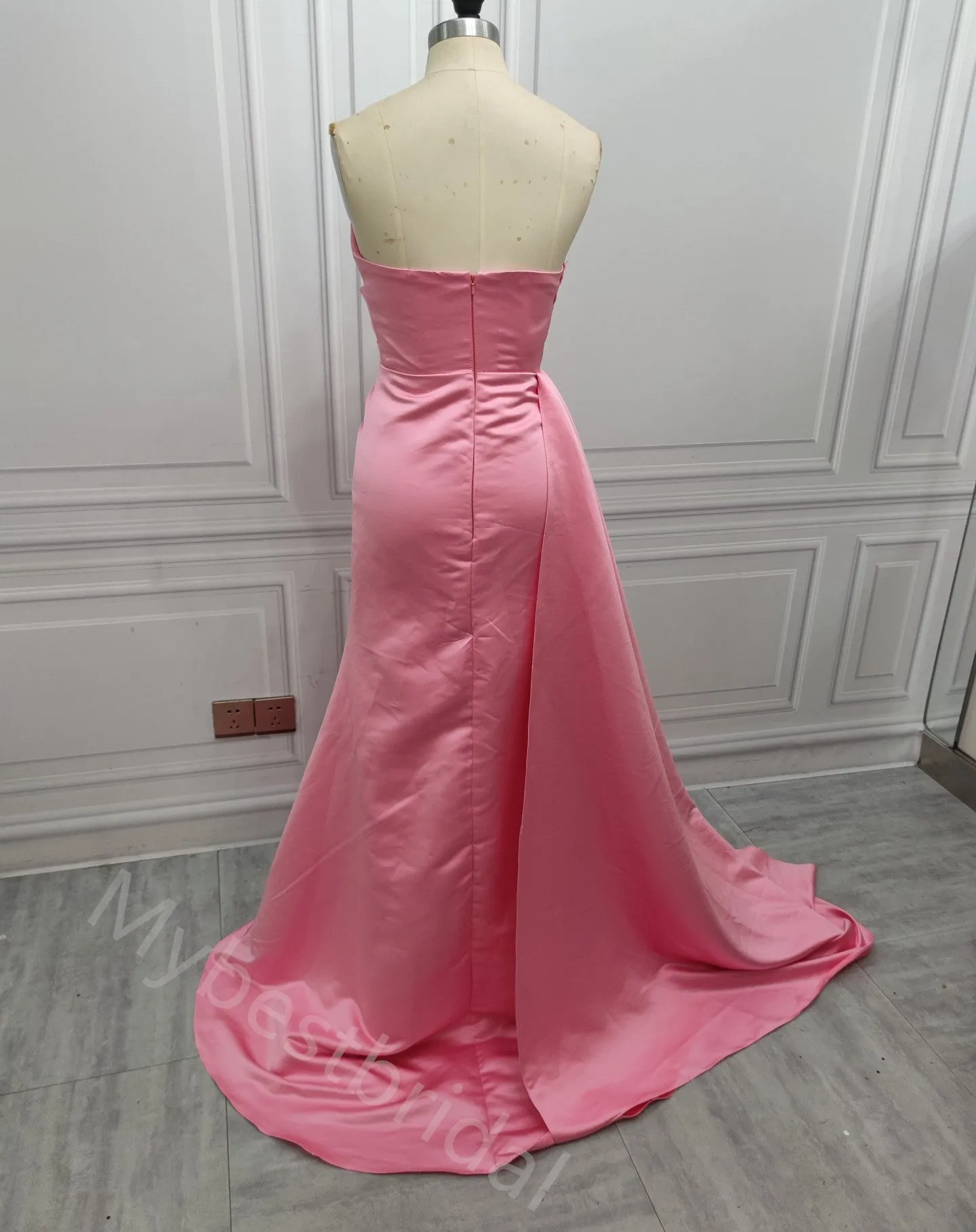 Sexy V-neck Sleeveless Mermaid Long Prom Dress,PDS11549