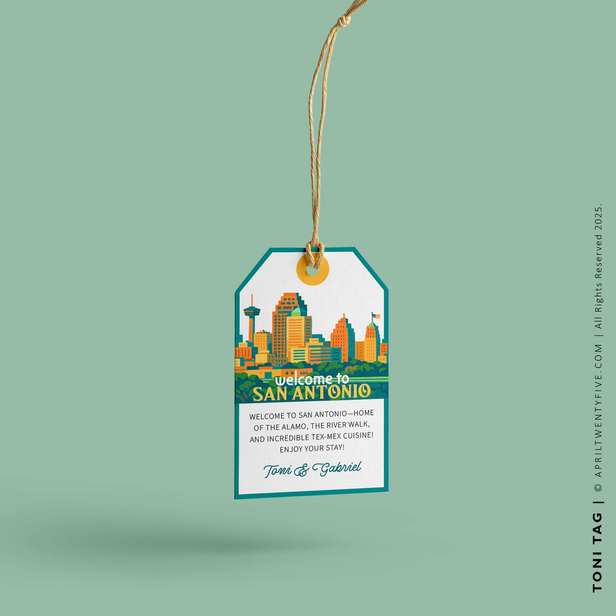 TONI | San Antonio Texas Souvenir Tote (Personalized)