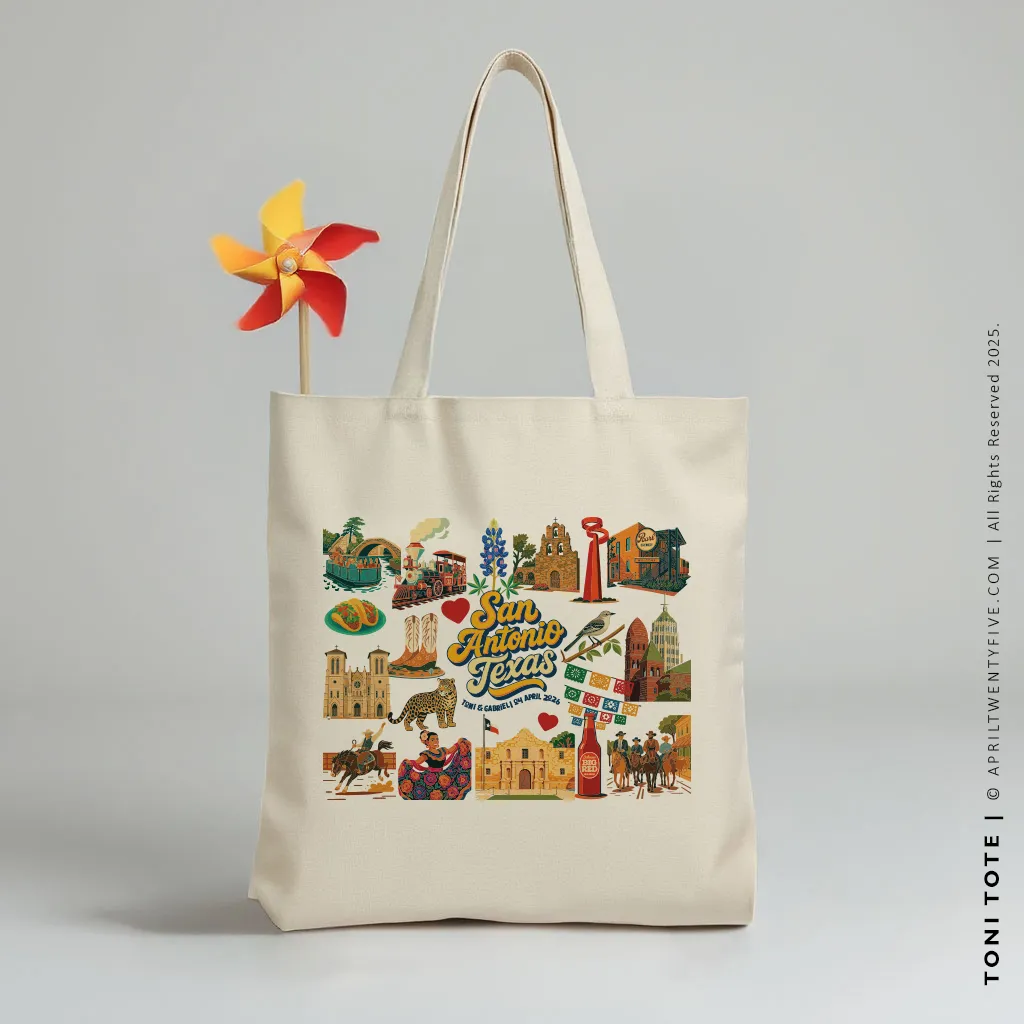 TONI | San Antonio Texas Souvenir Tote (Personalized)
